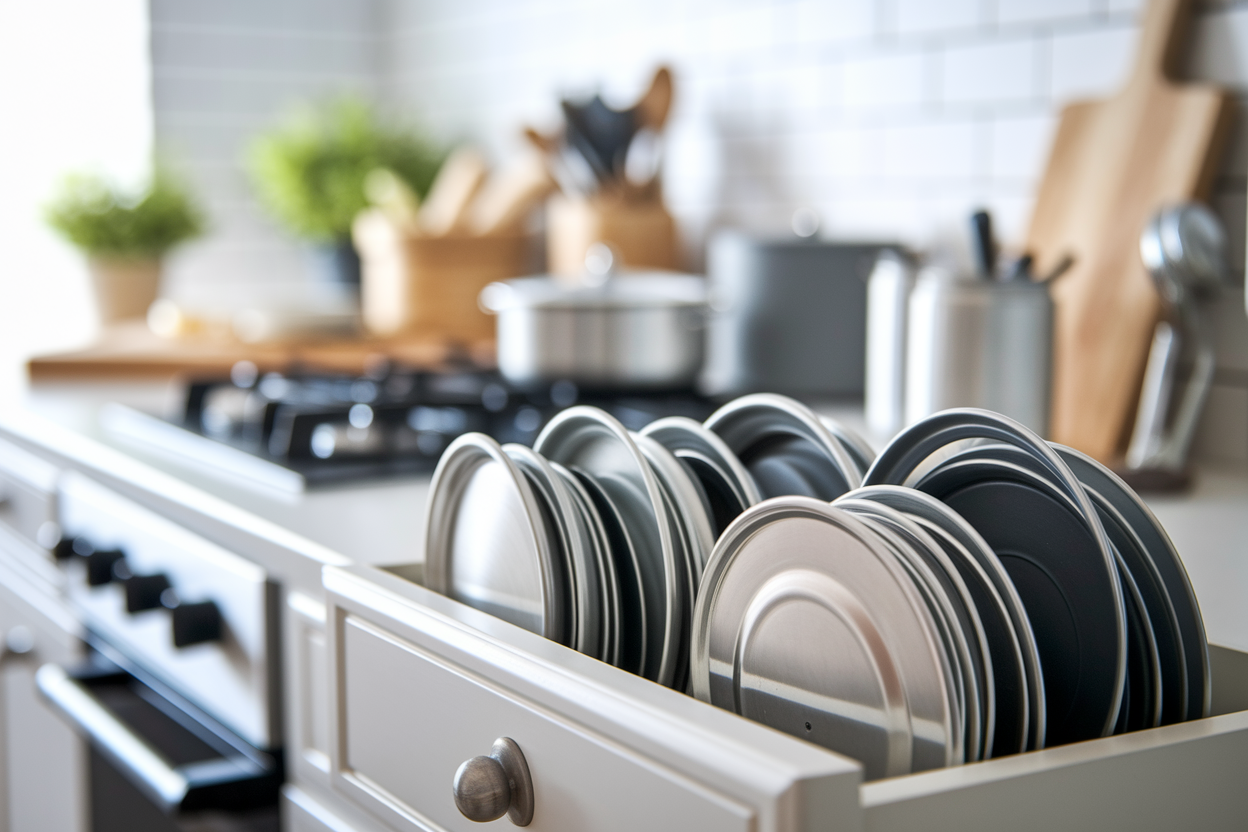 10 Astuces Ingénieuses pour Ranger des Couvercles dans Votre Cuisine