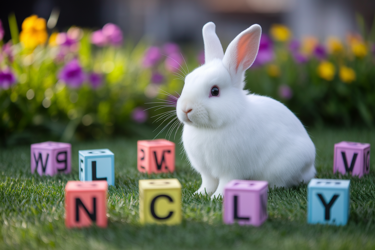 lapin-blanc-blocs-alphabet-prairie-fleurie