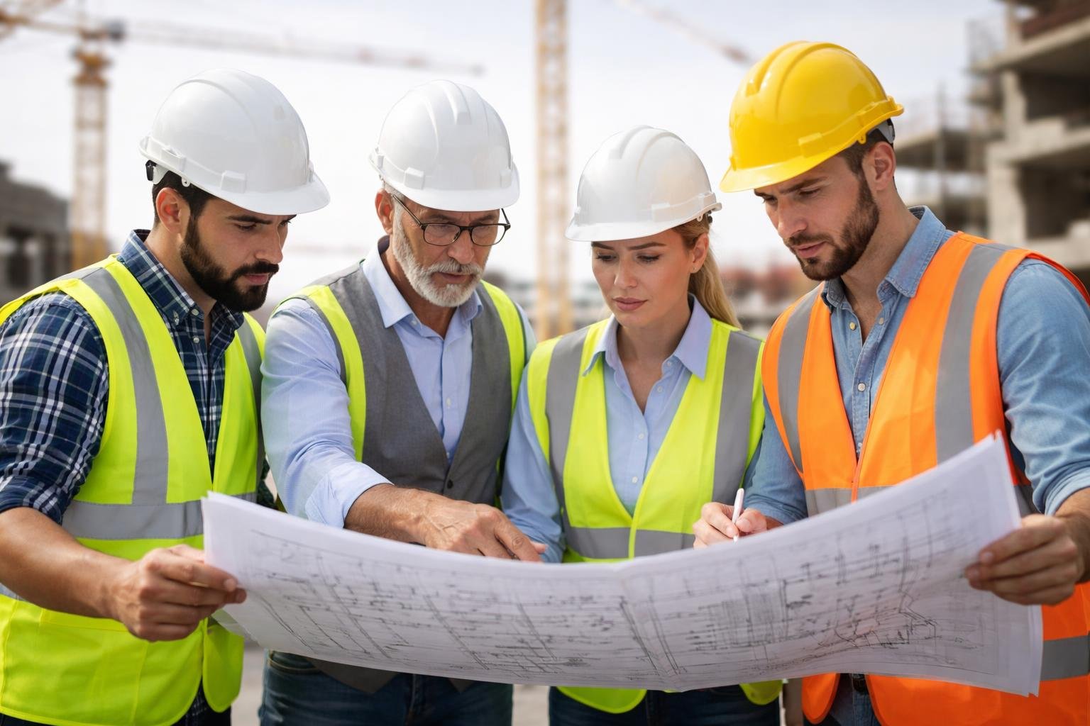 professionnels-construction-plans-grues-chantier