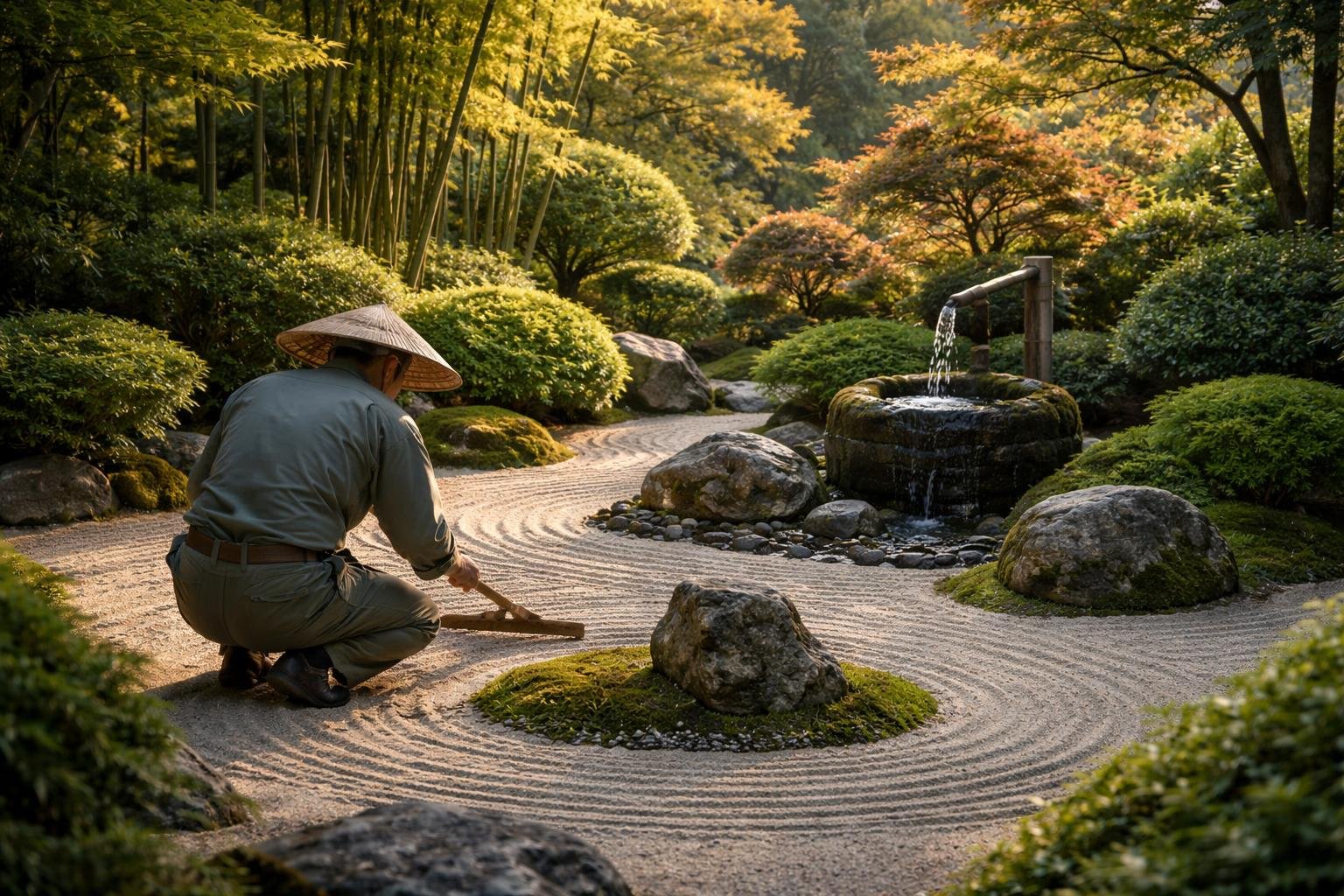 jardin-zen-pierres-fontaine-bambous