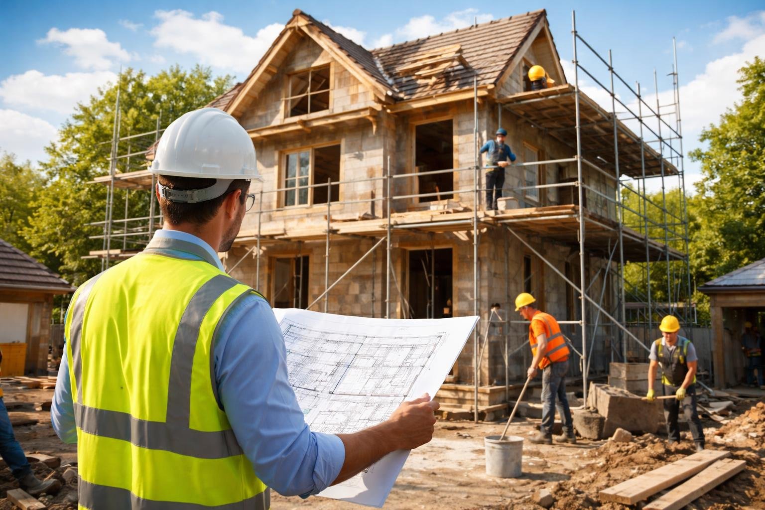 architecte-plans-maison-renovation-echafaudages